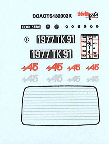 Unbekannt LE Mans Miniatures Decal Sets Renault 5 Alpine Gr2 von LE MANS miniatures