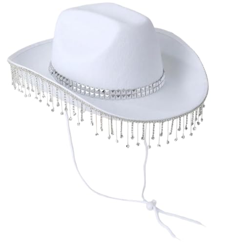 Funkelnder Partyhut, schwere Kristall-Strasssteine für Junggesellinnenabschied, Braut, Schauspielerin, Kinder-Kopfbedeckung, Cosplay von LEADSDGE
