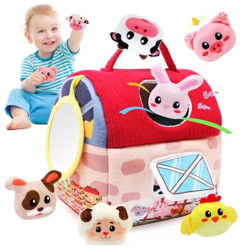 LEADSTAR Baby Spielzeug 6-12 Monate,Bauernhoftiere & Bauernhof Montessori Sensorisches Spielzeug mit Scheune,Rassel,Spiegel - Kinder Lernspiele & Motorikspielzeug als Ostergeschenk für 1 2 3 Jahre LEADSTAR Baby Spielzeug 6-12 Monate,Bauernhoftiere & Bauernhof Montessori Sensorisches Spielzeug mit Scheune,Rassel,Spiegel - Kinder Lernspiele & Motorikspielzeug als Ostergeschenk für 1 2 3 Jahre von LEADSTAR