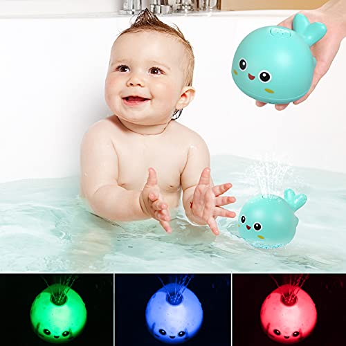 LEADSTAR Badewannenspielzeug Baby Wasserspielzeug Kinder mit Licht, Badespielzeug Baby ab1 2 3 Jahr Wal Baden Spielsachen Kinder Schwimmende Spielzeug Pool Automatische Wassersprühspielzeug Geschenk LEADSTAR Badewannenspielzeug Baby Wasserspielzeug Kinder mit Licht, Badespielzeug Baby ab1 2 3 Jahr Wal Baden Spielsachen Kinder Schwimmende Spielzeug Pool Automatische Wassersprühspielzeug Geschenk von LEADSTAR