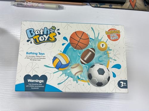 LEADSTAR Badewannenspielzeug, Baby Badespielzeug mit Licht, Badekugeln Kinder Badespielzeug Baby ab 3+ Jahr, Wasserspielzeug Badebomben Kinder Badewann Spielzeugbaby Geschenk für Oder Jungen von LEADSTAR