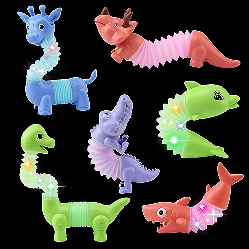 LEADSTAR Mitgebsel Kindergeburtstag Gastgeschenke, 6 Stück Mini Pop Röhren Tubes Sensorik Spielzeug Anti Stress Fidget Toys Leuchtspielzeug Leuchtstäbe Partygeschenke für Autismus Kinder Erwachsene LEADSTAR Mitgebsel Kindergeburtstag Gastgeschenke, 6 Stück Mini Pop Röhren Tubes Sensorik Spielzeug Anti Stress Fidget Toys Leuchtspielzeug Leuchtstäbe Partygeschenke für Autismus Kinder Erwachsene von LEADSTAR