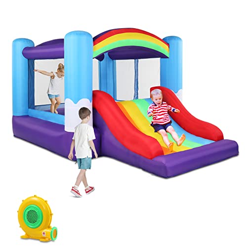 LEADZM Hüpfburg mit Gebläse, Hüpfburgen mit Rutsche, Geeignet für Kinder von 3–10 Jahren, Aufblasbares Schloss Indoor & Outdoor, 360x240x210cm LEADZM Hüpfburg mit Gebläse, Hüpfburgen mit Rutsche, Geeignet für Kinder von 3–10 Jahren, Aufblasbares Schloss Indoor & Outdoor, 360x240x210cm von LEADZM