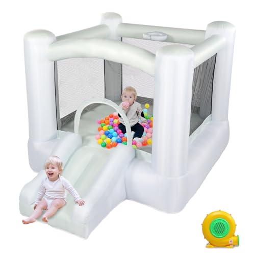 LEADZM Hüpfburg mit Gebläse, Rutsche und Trampolin, Macaron Farben Aufblasbarer Spielplatz Outdoor/Indoor, für Kinder 3-10 Jahren, 270x200x170cm LEADZM Hüpfburg mit Gebläse, Rutsche und Trampolin, Macaron Farben Aufblasbarer Spielplatz Outdoor/Indoor, für Kinder 3-10 Jahren, 270x200x170cm von LEADZM