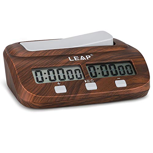 LEAP Digitale Multifunktions - Display Schachuhr Count Up Down Timer elektronische Brettspiel -Wettbewerb Clock Gift Box von LEAP