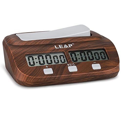 LEAP Digitale Multifunktions - Display Schachuhr Count Up Down Timer elektronische Brettspiel -Wettbewerb Clock Gift Box von LEAP