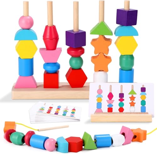 LEAZZLE Montessori Spielzeug ab 3 4 5 Jahre,2 in 1 Holzspielzeug Sortierspiel Spielzeug für Kinder, Holz Stapelspiel Feinmotorik Motorikspielzeug Lernspiele Geschenk für Baby Junge Mädchen LEAZZLE Montessori Spielzeug ab 3 4 5 Jahre,2 in 1 Holzspielzeug Sortierspiel Spielzeug für Kinder, Holz Stapelspiel Feinmotorik Motorikspielzeug Lernspiele Geschenk für Baby Junge Mädchen von LEAZZLE