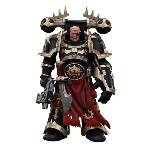 JoyToy Warhammer 40K 1/18 Actionfigur Chaos Space Marines Black Legion gewählt mit Bolt Pistole und Power Faust von LEBOO