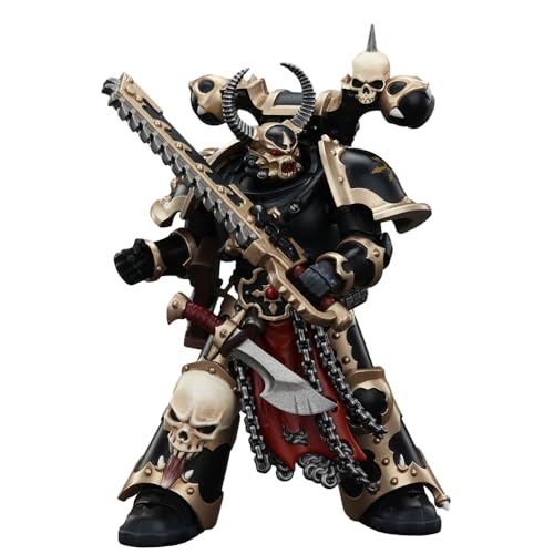 JoyToy Warhammer 40K 1/18 Actionfigur Chaos Space Marines Black Legion gewählt mit Combi-Melta und Kettenschwert von LEBOO