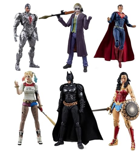LEBOO Fondjoy 1/9 D-C Figuren Set 6 Modelle Actionfiguren Movie Edition 19,5 cm Figur mit Zubehör von LEBOO