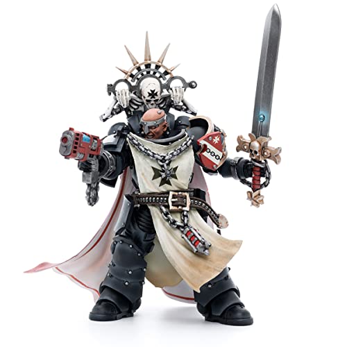 LEBOO JOYTOY Warhammer 40K 1/18 Action Figure Black Templars Marshal Baldeckrath Joy Toy Models von LEBOO