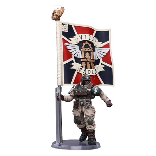 LEBOO JOYTOY Warhammer 40K 1/18 Actionfigur Astra Militarum Cadian Command Squad Veteran with Regimental Standard LEBOO JOYTOY Warhammer 40K 1/18 Actionfigur Astra Militarum Cadian Command Squad Veteran with Regimental Standard von LEBOO