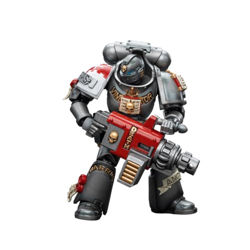 LEBOO JOYTOY Warhammer 40K 1/18 Actionfigur Grey Knights Strike Squad Grey Knight with Psycannon Warrior Joy Toy Collection Models von LEBOO