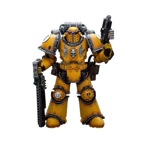 LEBOO JOYTOY Warhammer 40k Imperial Fists Legion MkIII Despoiler Squad Legion Despoiler with Chainsword 12.2 cm Collectible Model Gifts von LEBOO