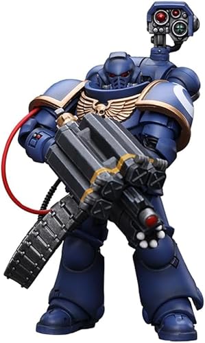 LEBOO JOYTOY Warhammer 40k Ultramarines Desolation Marine with Castellan Launcher (Superfrag 1:18 Scale Action Figure Joy Toy Figures von LEBOO