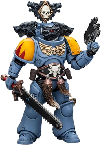 LEBOO JoyToy Warhammer 40k Space Marines Space Wolves Claw Pack Brother Torrvald 1/18 Scale 11.7 cm Collectible Action Figure von LEBOO