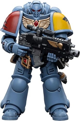 LEBOO JoyToy Warhammer 40k Space Marines Space Wolves Intercessors 1:18 Scale 10.7 cm Collectible Action Figure von LEBOO