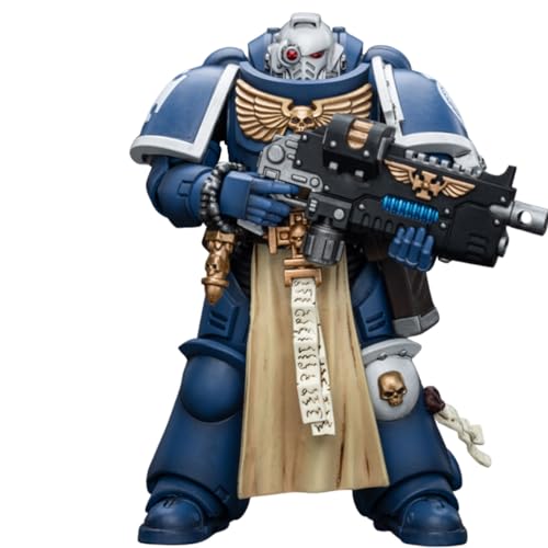 LEBOO JoyToy Warhammer 40k Ultramarines Sternguard Veteran mit Combi-Plasma Maßstab 1/18, 12,1 cm Sammel-Actionfigur von LEBOO