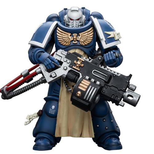 LEBOO JoyToy Warhammer 40k Ultramarines Sternguard Veteran mit Heavy Bolter Maßstab 1/18 12 cm Sammel-Actionfigur von LEBOO