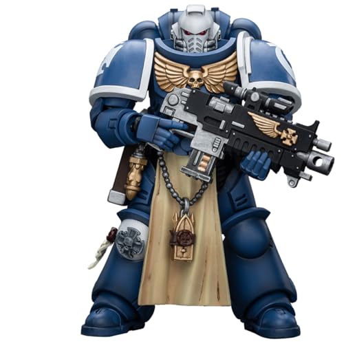 LEBOO JoyToy Warhammer 40k Ultramarines Sternguard Veteran with Bolt Rifle 1/18 Scale 12.0 cm Collectible Action Figure von LEBOO