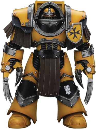 LEBOO Joytoy Warhammer 40k Imperial Fists Legion Cataphractii Terminator Squad Legion Cataphractii with Lightning Claws 12,2 cm Collectible Model Gifts von LEBOO