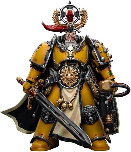 LEBOO Joytoy Warhammer 40k Imperial Fists Legion Praetor with Power Sword 12.2 cm Collectible Model Gifts von LEBOO