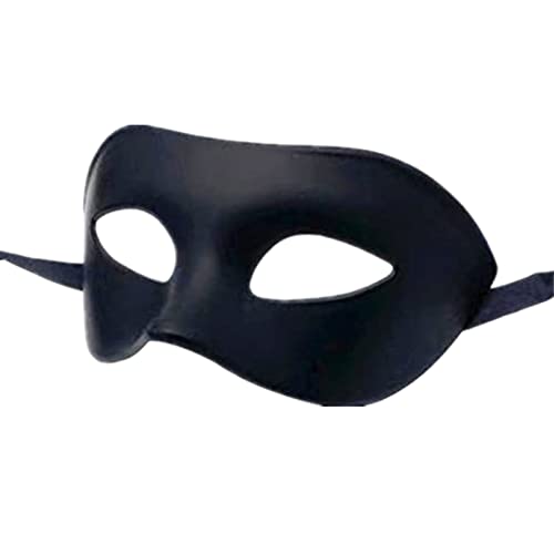 Maskerade-Maske für Herren, Damen, griechisch, venezianisch, Maskenmaske, halbes Gesicht, mythologisch, griechischer Stil, geeignet für Halloween, Weihnachten, Mardi Gras Party, Schwarz, 1 Stück von LECMACY