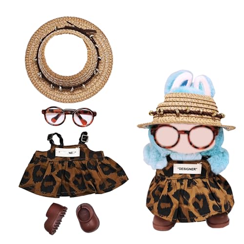 Kleidung für Labubu, handgefertigtes Set für Labubo-Kleidung 15cm/17cm Puppe, Premium Puppen-Outfit mit Zubehör, 4 Stück stilvolle Puppenkleidung für Labobo Zubehör Kleidung für Labubu, handgefertigtes Set für Labubo-Kleidung 15cm/17cm Puppe, Premium Puppen-Outfit mit Zubehör, 4 Stück stilvolle Puppenkleidung für Labobo Zubehör von LECOYOYO