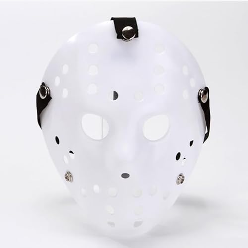 LEDABAO Hockey-Maske, Sport, Hockey-Cosplay-Maske, Unisex, Halloween, Party, Weiß/Opulent, Einheitsgröße von LEDABAO