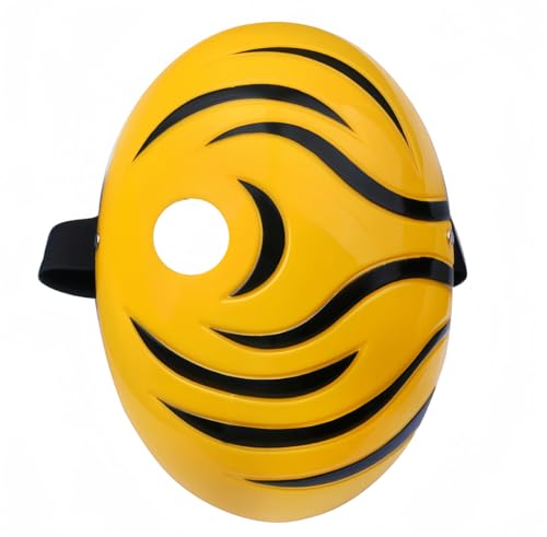 LEDABAO Cosplay Obito Tobi Anime Maske Halloween Party Maske (gelb) von LEDABAO