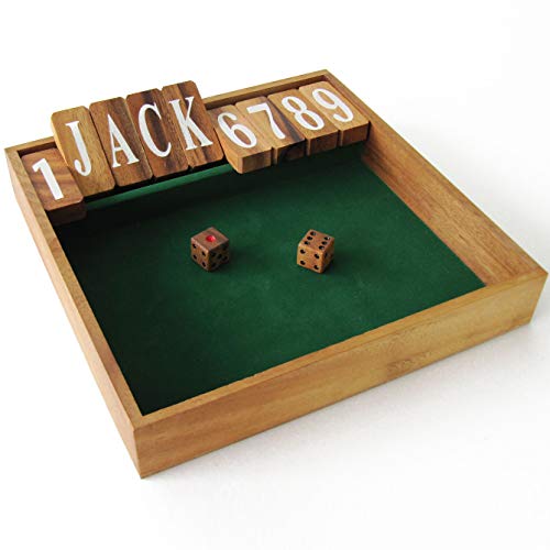 Shut The Box Jackpot Edition, Schliesse die Schachtel, Kneipe, Pub, Gesellschaftsspiel aus massivem Holz umweltverträglich nach CE-Norm, Marke Le Délirant. Für 2 Spieler und mehr, ab 6 Jahren. Shut The Box Jackpot Edition, Schliesse die Schachtel, Kneipe, Pub, Gesellschaftsspiel aus massivem Holz umweltverträglich nach CE-Norm, Marke Le Délirant. Für 2 Spieler und mehr, ab 6 Jahren. von LEDELIRANT