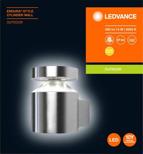 LEDVANCE ENDURA® STYLE CYLINDER L 4058075205338 LED-Außenwandleuchte von LEDVANCE