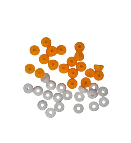 10 Sets Leefai Pro Fingerboard Trucks Bushing, Orange and White, etwas härter im Vergleich zu den G1-Buchsen 10 Sets Leefai Pro Fingerboard Trucks Bushing, Orange and White, etwas härter im Vergleich zu den G1-Buchsen von LEEFAI