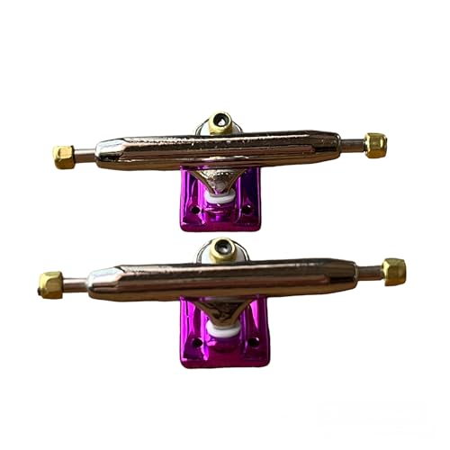 LEEFAI Pro Fingerboard Trucks min Finger Skateboard Achsen 4.0-Regular Kingpin-Upgraded v2 baseplate with Hardware-Baseplate Color and Size (32 mm, lila) von LEEFAI