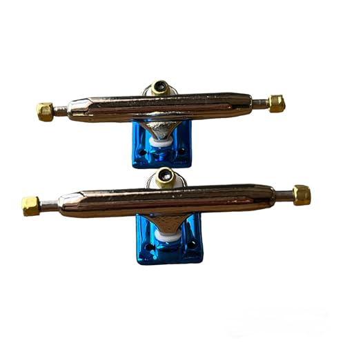 LEEFAI Pro Fingerboard Trucks Mini Finger Skateboard Achsen 4.0-Regular Kingpin-Upgraded v2 baseplate with Hardware-Baseplate Color and Size (34 mm, Blau) von LEEFAI