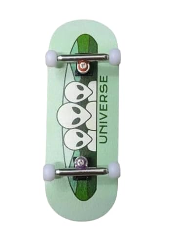 LEEFAI Professinal Fingerboard Complete 34mmx96mm Maple Wood 5 Layers Wood UV Printing Alien Deck-The Beginner Board with Professional Single AxleTrucks and Ball Bearing Wheels LEEFAI Professinal Fingerboard Complete 34mmx96mm Maple Wood 5 Layers Wood UV Printing Alien Deck-The Beginner Board with Professional Single AxleTrucks and Ball Bearing Wheels von LEEFAI