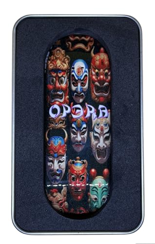 Leefai Pro Fingerboard Deck 34 * 96mm Op3ra V2 Handmade Wood Decks 5 Layer UV Printing Graphic (Culture) von LEEFAI