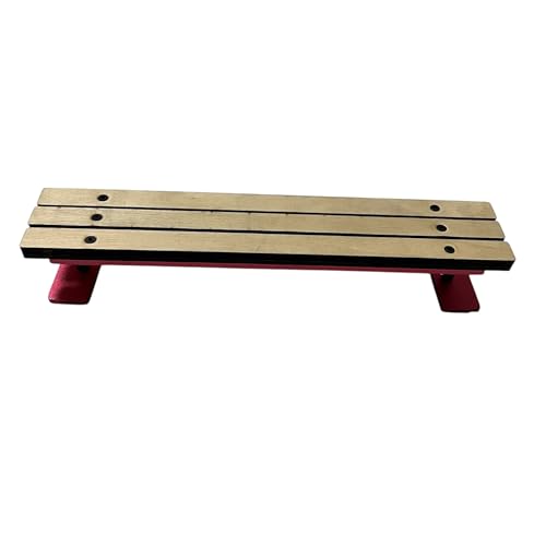 Pro Wood Fingerboard Park Bench 25.0 cm Street mini FingerSkate Obstacle - Unassemble (Rot) von LEEFAI