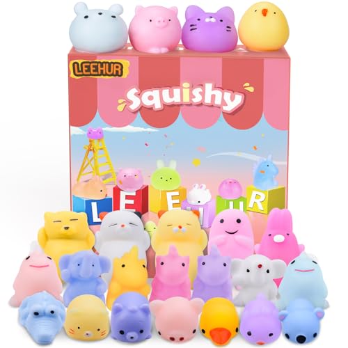 Squishy Kawaii Set 20 Stück Mini Mochi Squishy, Squishy Mochi ,Fidget Toy Mochi für Jungen und Mädchen Osterspielzeug (Zufälliger Stil und Farbe) von LEEHUR