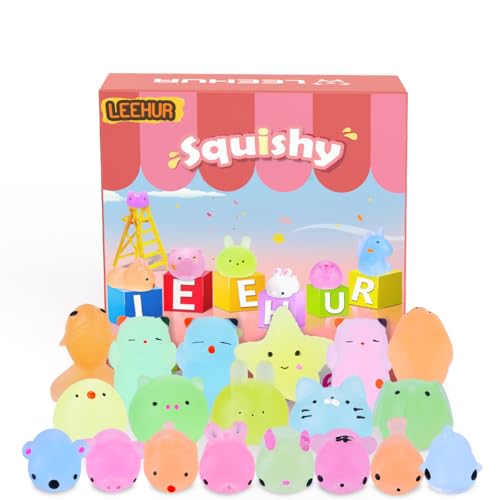 Squishy Leuchtend 30 Stück Mini Squeeze Spielzeug Mochi Squishies Fluoreszierende Squeeze Kawaii Anti Stress Spielzeug Party Geschenke Dekoration für Jungen und Mädchen, Zufälliger Stil und Farbe Squishy Leuchtend 30 Stück Mini Squeeze Spielzeug Mochi Squishies Fluoreszierende Squeeze Kawaii Anti Stress Spielzeug Party Geschenke Dekoration für Jungen und Mädchen, Zufälliger Stil und Farbe von LEEHUR