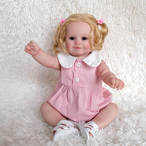 LEEINTO Babybett Spielzeug Mädchen Zubehör Babyzimmer Dekoration Für Süßes Mädchen Realistisches Kleinkind von LEEINTO