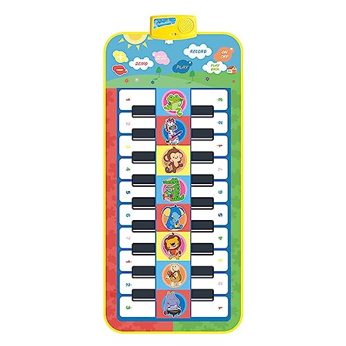 LEEINTO Boden Klaviermatte Für Kinder Tastatur Tanzmatte Kinder Musikinstrument Lernspielzeug Eltern Kind Aktivitätsspielzeug Spielzeuginstrumente Für Kleinkinder 3-5 Kinder von LEEINTO