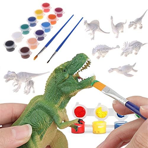 LEEINTO Dinosaurier Spielzeug Kunst Und Bastelbedarf Party Für Jungen Und Mädchen Alter Von 4 5 6 7 4 Stück Finger Dinosaurier Ei Spielzeug C von LEEINTO