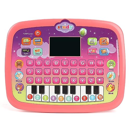 LEEINTO Englisch Lernmaschine Tragbare Sprachlernmaschine Lieder Singen Spielzeug Für Babys Lerncomputer Für Kinder Lieder Singen Spielzeug Für Babys von LEEINTO