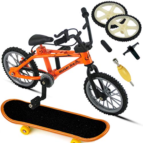 LEEINTO Legierung Finger Fahrrad Sport Griffbrett Für Kreative Spiel Skateboar Finger Roller Für Kinder von LEEINTO