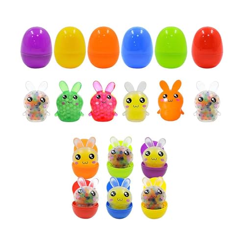 LEEINTO Squeeze Rabbit Toy HappyEaster Rabbit Stress Relief Bead Ball Spielzeug Für Autistische Kinder Stress Und Anspannung Beseitigen Zappeln Schulspielzeug von LEEINTO