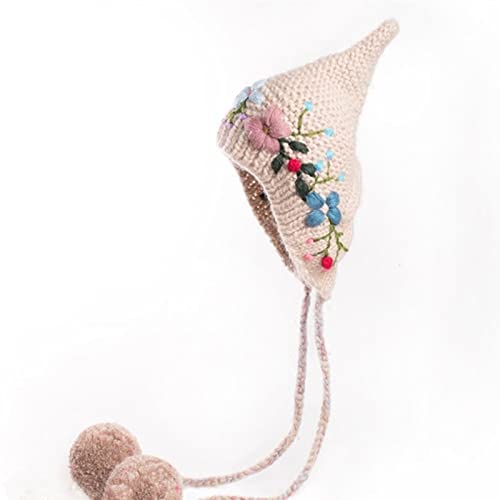 LEELOU Bestickter Süße Hexe Lei Feng Wolle Für Halloween Weihnachten Neujahrsfeier Wollhut Für Baby Girl Boy Kleinkind Neugeborene Wolle Big Ohr Pearl Bow Männer LEELOU Bestickter Süße Hexe Lei Feng Wolle Für Halloween Weihnachten Neujahrsfeier Wollhut Für Baby Girl Boy Kleinkind Neugeborene Wolle Big Ohr Pearl Bow Männer von LEELOU