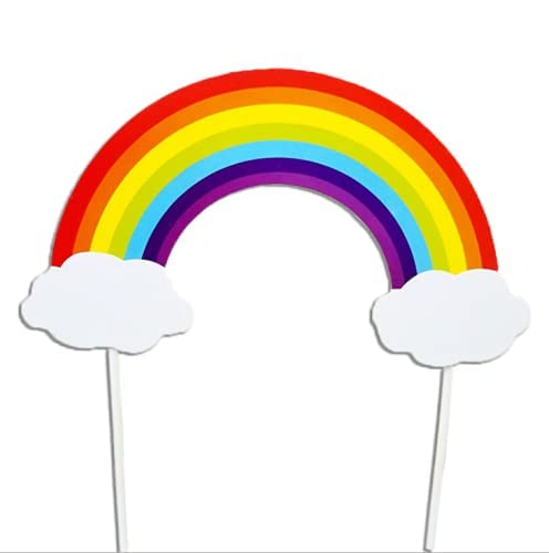 10 Stück Kuchendekoration Regenbogen Kuchen Dekor Topper Geburtstag Baby Shower Party für Jungen Mädchen Kinder Geburtstag 10 Stück Kuchendekoration Regenbogen Kuchen Dekor Topper Geburtstag Baby Shower Party für Jungen Mädchen Kinder Geburtstag von LEEMASING
