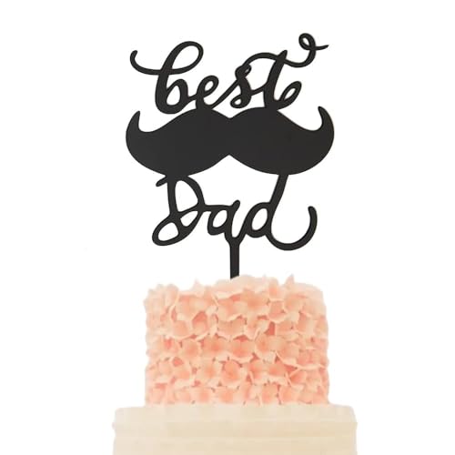 10 Stück schwarz Acryl besten Papa glücklich Vatertag Papa Party Supplies Vaters Geburtstag Kuchen Topper 10 Stück schwarz Acryl besten Papa glücklich Vatertag Papa Party Supplies Vaters Geburtstag Kuchen Topper von LEEMASING