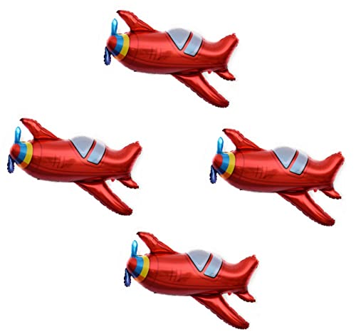 5 Stück Geburtstags-Folienballon für Kinder, Flugzeug-Party, für Kindergeburtstag, Babyparty, Dekorationen 5 Stück Geburtstags-Folienballon für Kinder, Flugzeug-Party, für Kindergeburtstag, Babyparty, Dekorationen von LEEMASING
